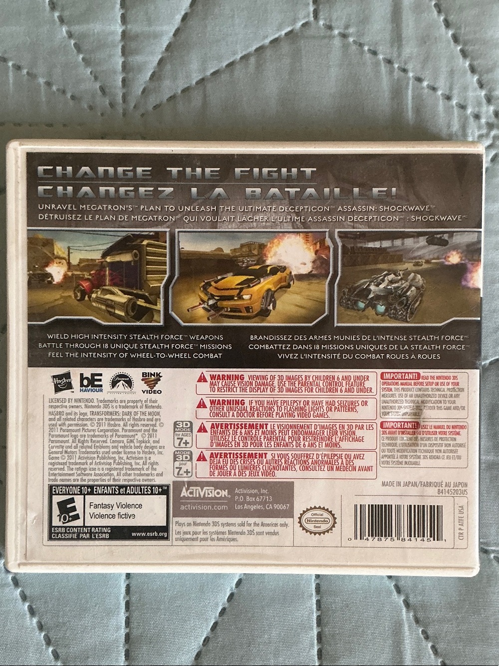 Transformers: Dark of the Moon - Stealth Force Edition (Nintendo 3DS) - Picture 2 of 3